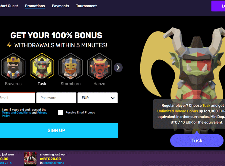 Bitcoin.Casino.io Promotions