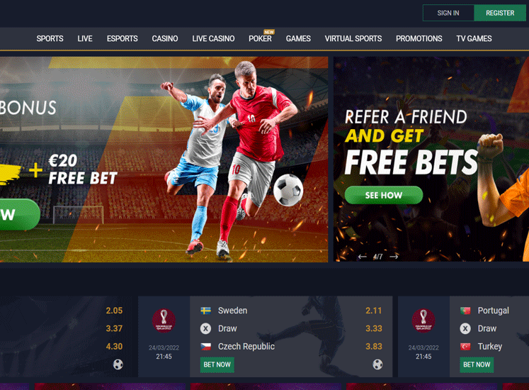 Ditobet Casino Main Screen