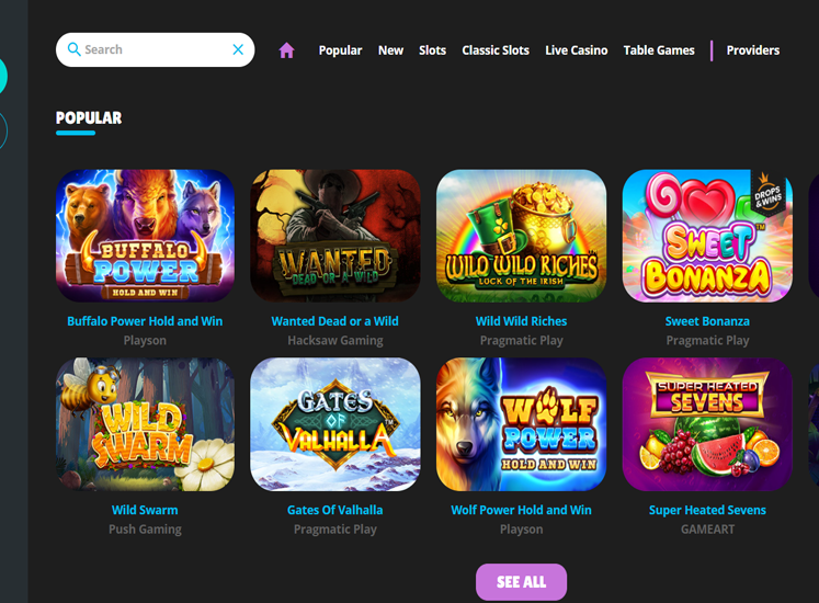 HeyCasino Games