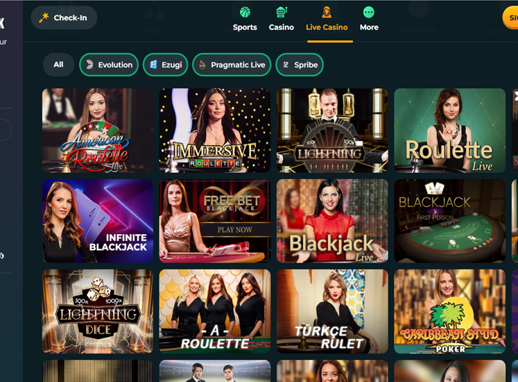 Roku Casino Live Casino