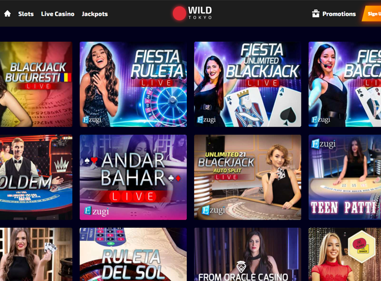 WildTokyo Casino Live Casino
