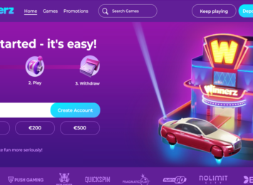 Winnerz Casino Home Screen