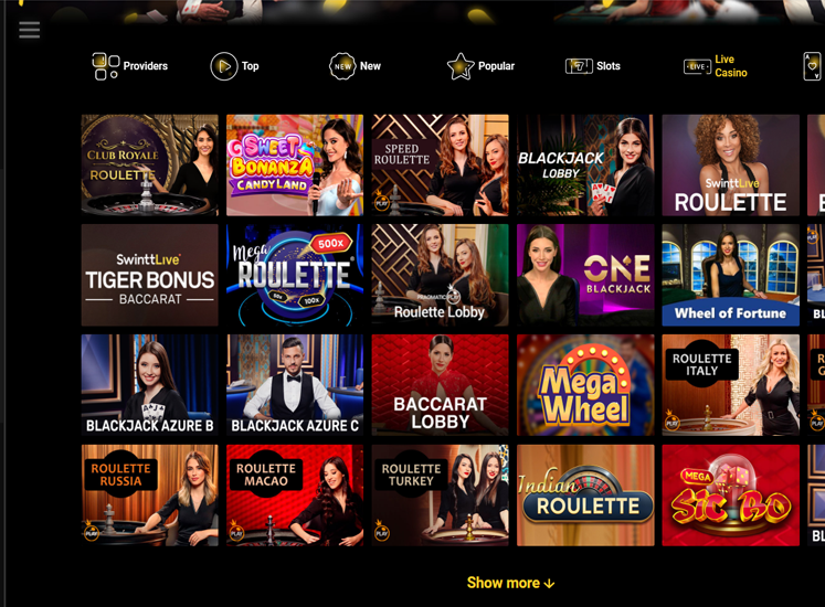 Zet Casino Live Casino