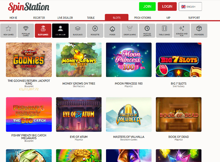 Spin Station Casino Games