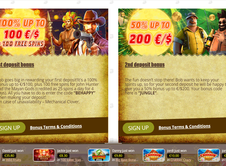 Bob Casino Promotions