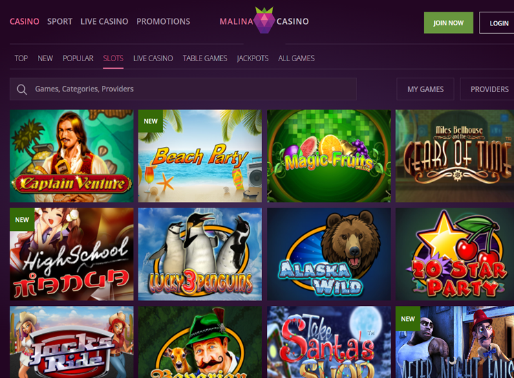 Malina Casino Slots