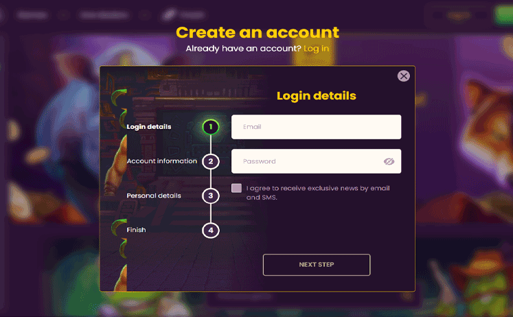 Bizzo Casino Registration