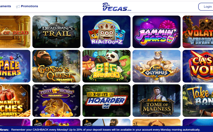 BluVegas Casino Games