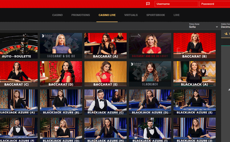 Nordis Casino Live Casino