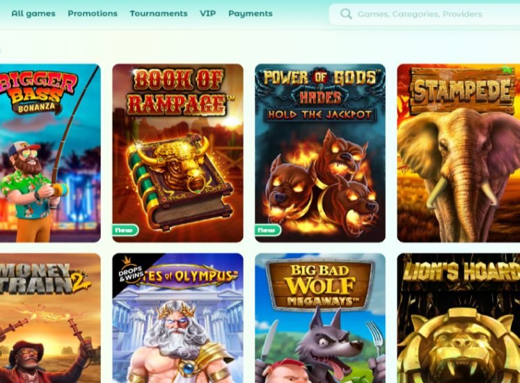Neon54 Casino Slots Section
