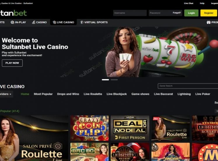 Sultanbet Casino Live Casino Section
