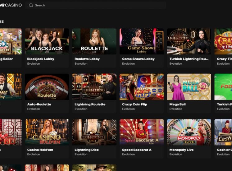 Wagmi Casino Live Games Section