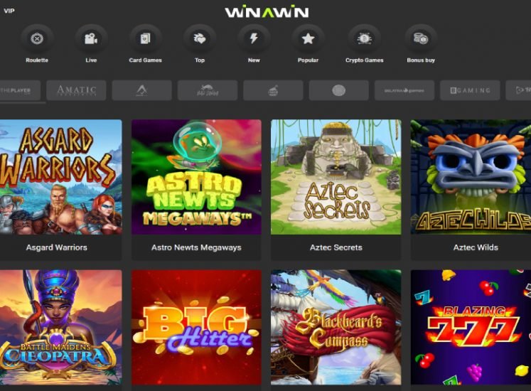 Winawin Casino Slots Section