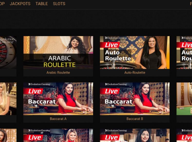 King Billy Casino Live Casino Section