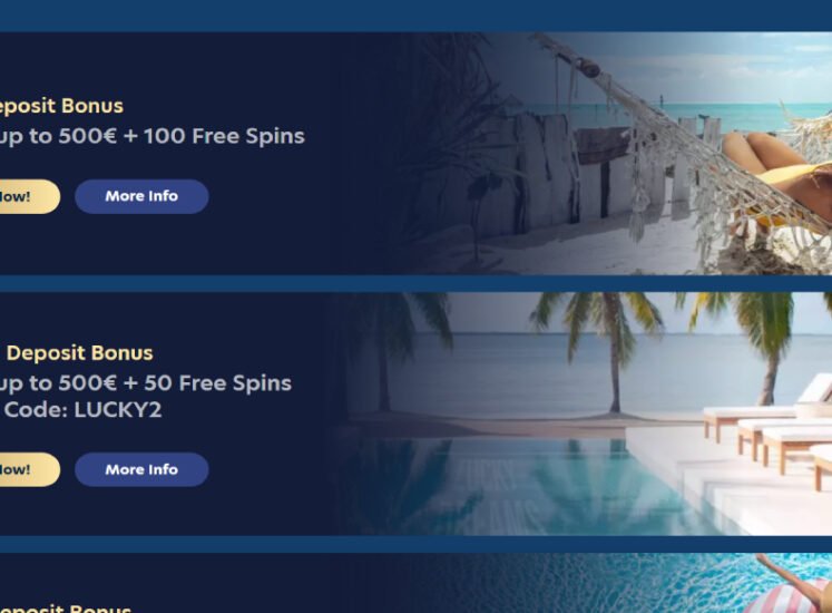 Lucky Dreams Casino Bonuses Section