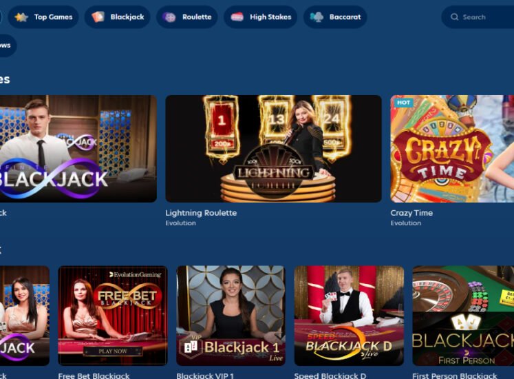 Lucky Dreams Casino Live Casino Section