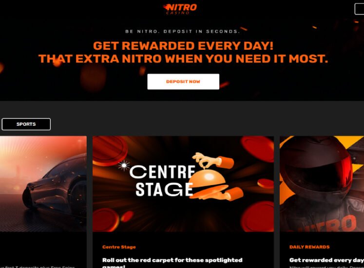 Nitro Casino Bonuses Section
