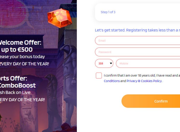 QuickSlot Casino Registration Screen
