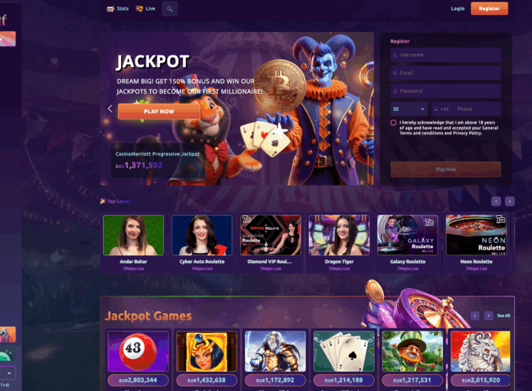 CasinoMarriott Home Page