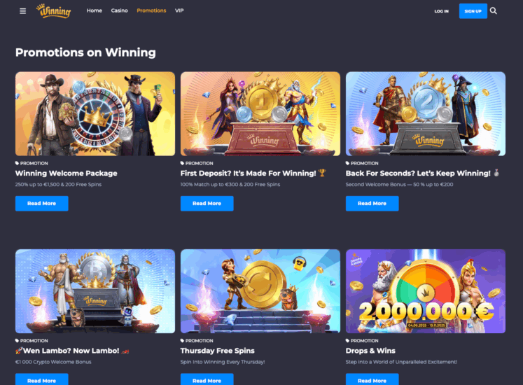 Winning.io Bonus Page