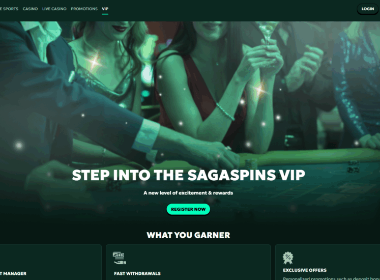 Sagaspins Casino VIP Page